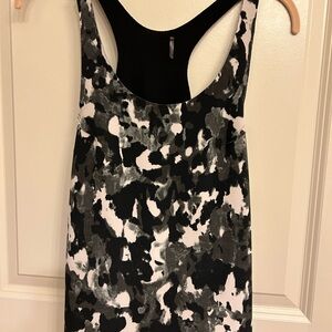 Black and White Patterned Tank Top